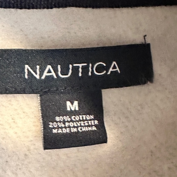 Nautica Women’s Full Zip Hoodie Cotton Gray, Size Logo Front Size Medium - Picture 11 of 12